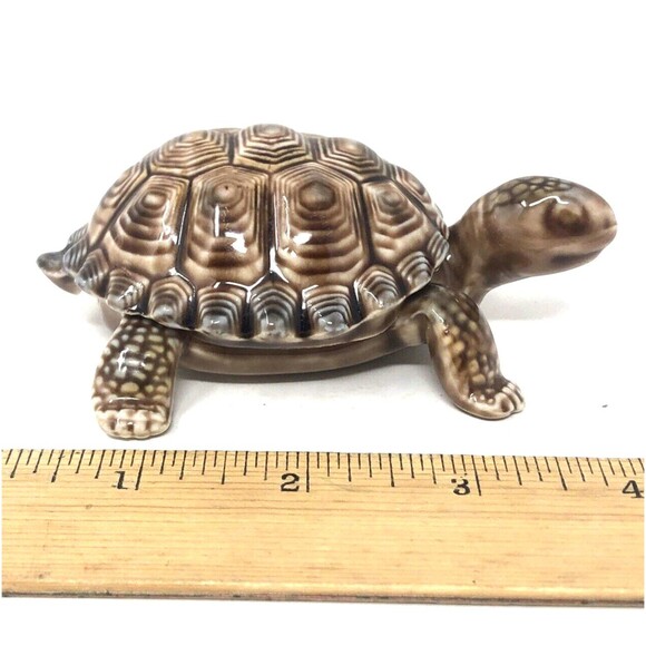 Wade Turtle Trinket Box VTG Figurine Ceramic Made in England Collectible - Picture 9 of 11